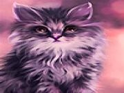 Play Cat waiting eat slide puzzle