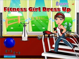 Play Fitness girl dress up
