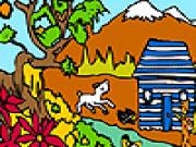 Play Farm boy at the cottage coloring