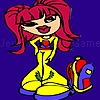 Play Tired school girl coloring