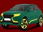 Play Dull green car coloring