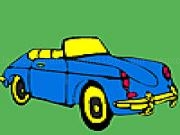Play Blue first class car coloring