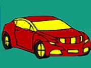 Play Red longer car coloring