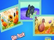 Play Mother duck and puppies puzzle