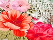 Play Pink garden flowers puzzle