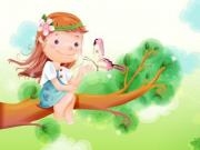 Play Girl and butterfly puzzle