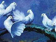 Jugar a White doves on the tree slide puzzle