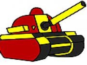 Play Red military tank coloring