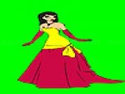 Play Alone girl graduation party coloring