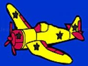 Play Black star airplane coloring