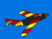 Play Hot flying jet coloring