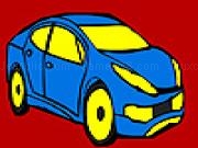 Play Blue city car coloring