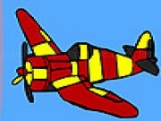 Play High flying aircraft coloring
