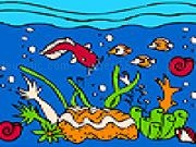 Play Ocean and colorful fishes coloring
