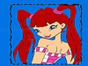 Play Red haired girl in frame coloring