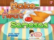 Play Make meat samosas