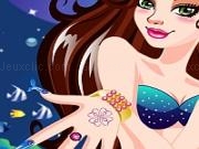 Play Dazzling mermaid nails makeover 123girlgames