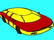 Play Red modern concept car coloring