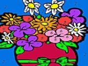 Play Spring house flowers coloring
