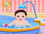 Play Sweet baby bathing