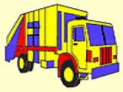 Play City garbage car coloring