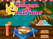 Play Grilled fish with lemon butter