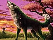 Jugar a Singing wild wolf slide puzzle