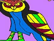 Play Old night owl coloring
