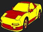 Play Red fast sky car coloring