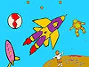 Play Astronaut friends in space coloring