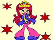 Play Shy beauty queen coloring