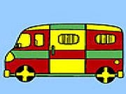 Play Little prison car coloring