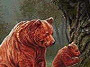 Play Master bear and puppy puzzle