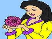 Play Passionflower girl coloring