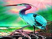 Play Colorful heron slide puzzle