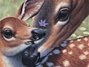 Play Deers and lovely day slide puzzle