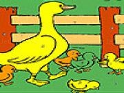 Play Duckie in the farm coloring