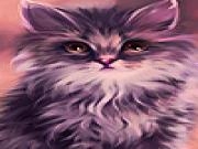 Play Purple home kitty puzzle
