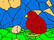 Play Little chick and egg coloring
