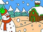 Play Winter night coloring