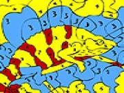Play Alone chameleon hiding coloring