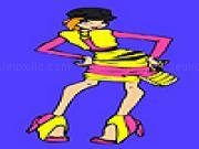 Play City rocker girl coloring