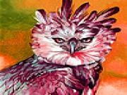 Play Fluffy head bird slide puzzle