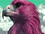 Play Red curious hawk puzzle