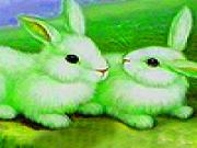 Play Green garden rabbits puzzle