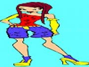 Jugar a Young girl in the summer coloring