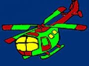 Play Fast vacation helicopter coloring