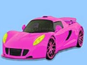 Play Pink gorgeous car coloring