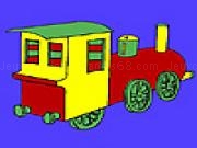 Play Half country train coloring