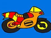 Play Small colorful motorbike coloring